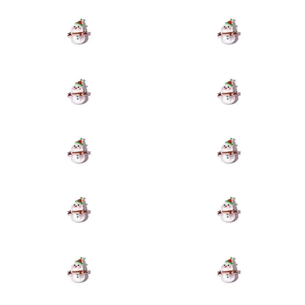 10Pcs/set Nail Supplies Christmas Nail Decorations Xmas Nail Charms Manicure Ornaments Christmas Nail Accessories Christmas Tree