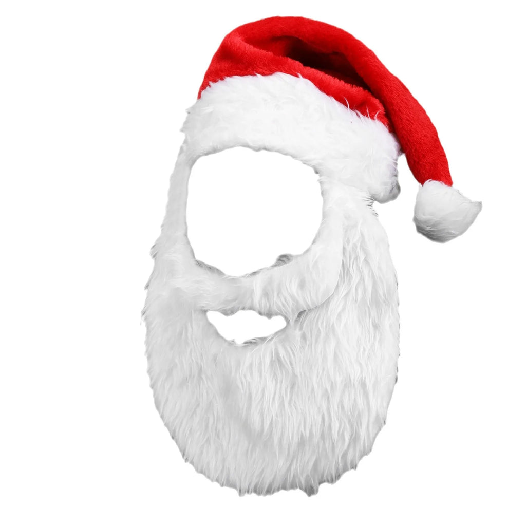 Christmas Decorations Santa Claus Bearded Christmas Hat Santa Claus Hat Red Hat Christmas Decorations