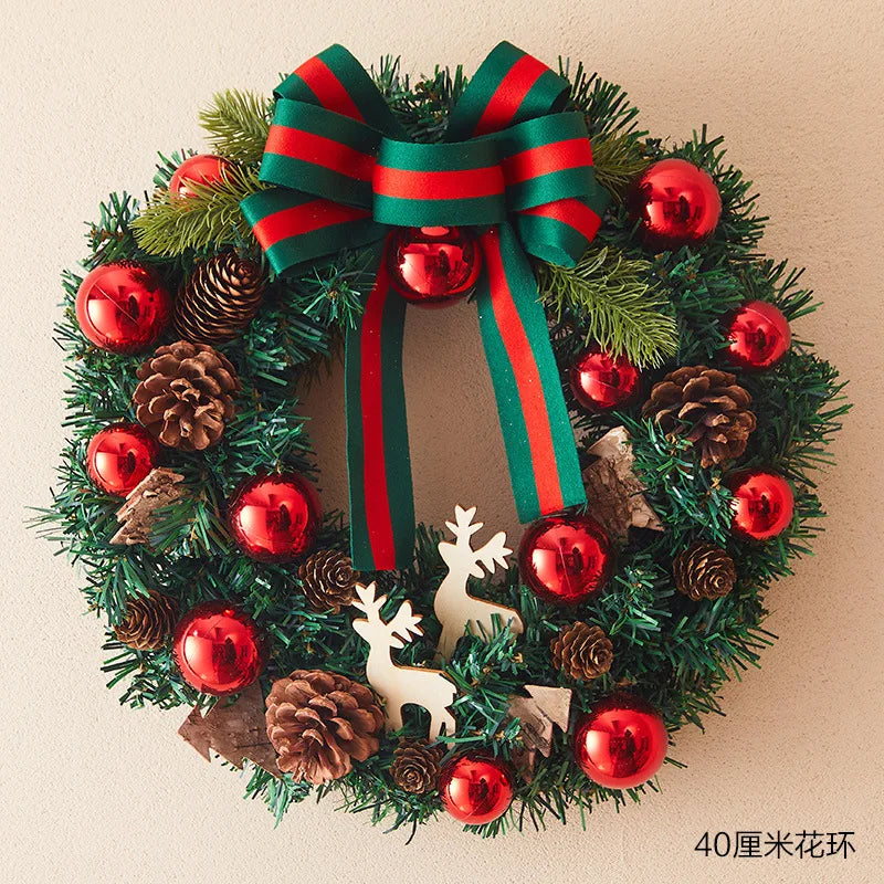 Christmas Decorations Creative Wreath Ornaments Scenic Displays Shop Window Decorations Door Hangings Wall Decorations Reindeer