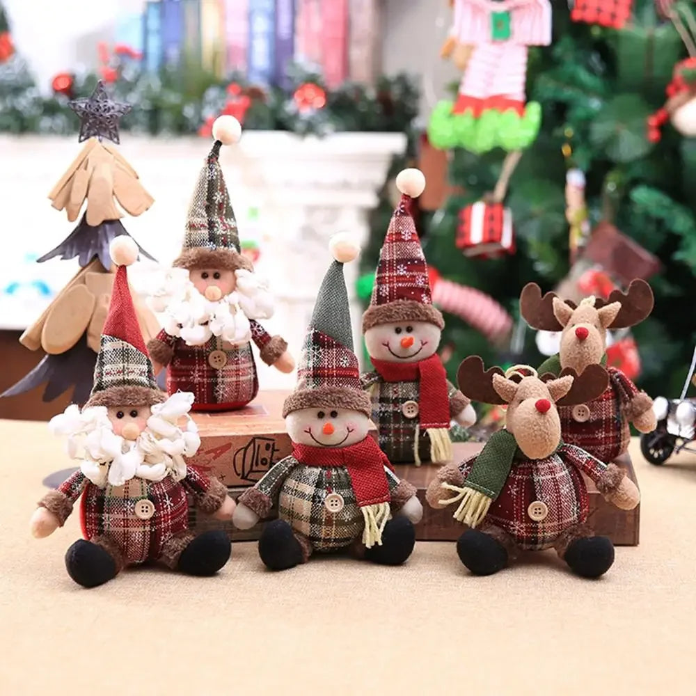 Christmas Santa Doll Merry Christmas Decorations For Home Table Xmas Ornaments Navidad Natal Noel New Year Decor 2025 Gifts