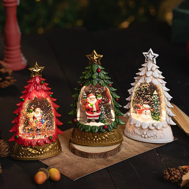 Christmas Scene Decoration Small Gifts Crafts Drifting Snow Crystal Ball Children's Toys Birthday Gift Decoration