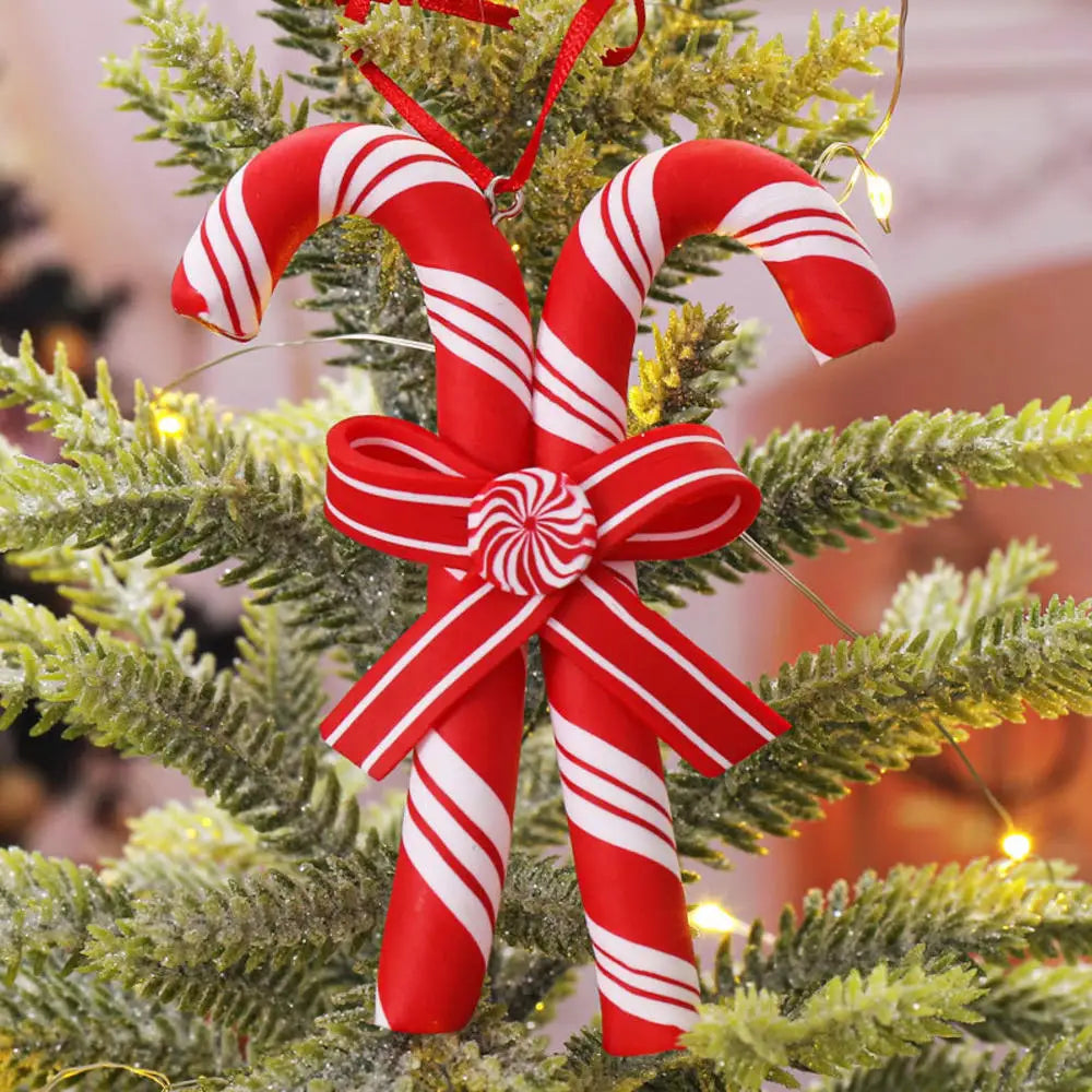 Christmas Decorations Large Candy Canes Christmas Tree Lollipop Decoration Ornaments Decorative for Home Party Decor Xmas Gift