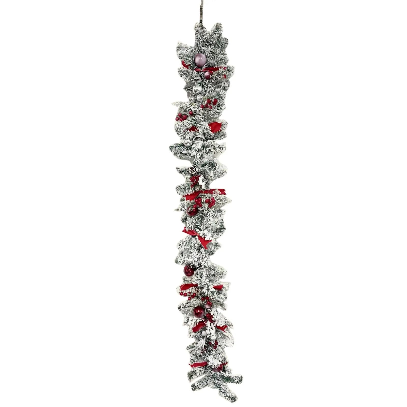 Christmas Porch Decor Set - Festive Red Hanging Ornament for Home Indoor Outdoor Front Door Wall Decoration Favor