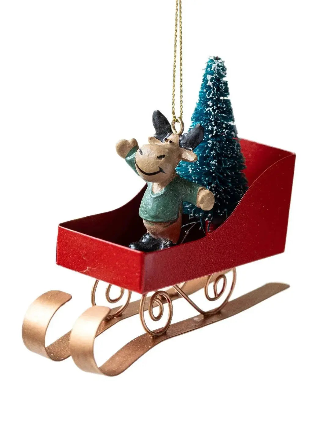 Retro Iron Christmas Pendant Antique Style Santa Claus Airplane Christmas Tree Hanging Decoration Ornaments Snowman Decorative
