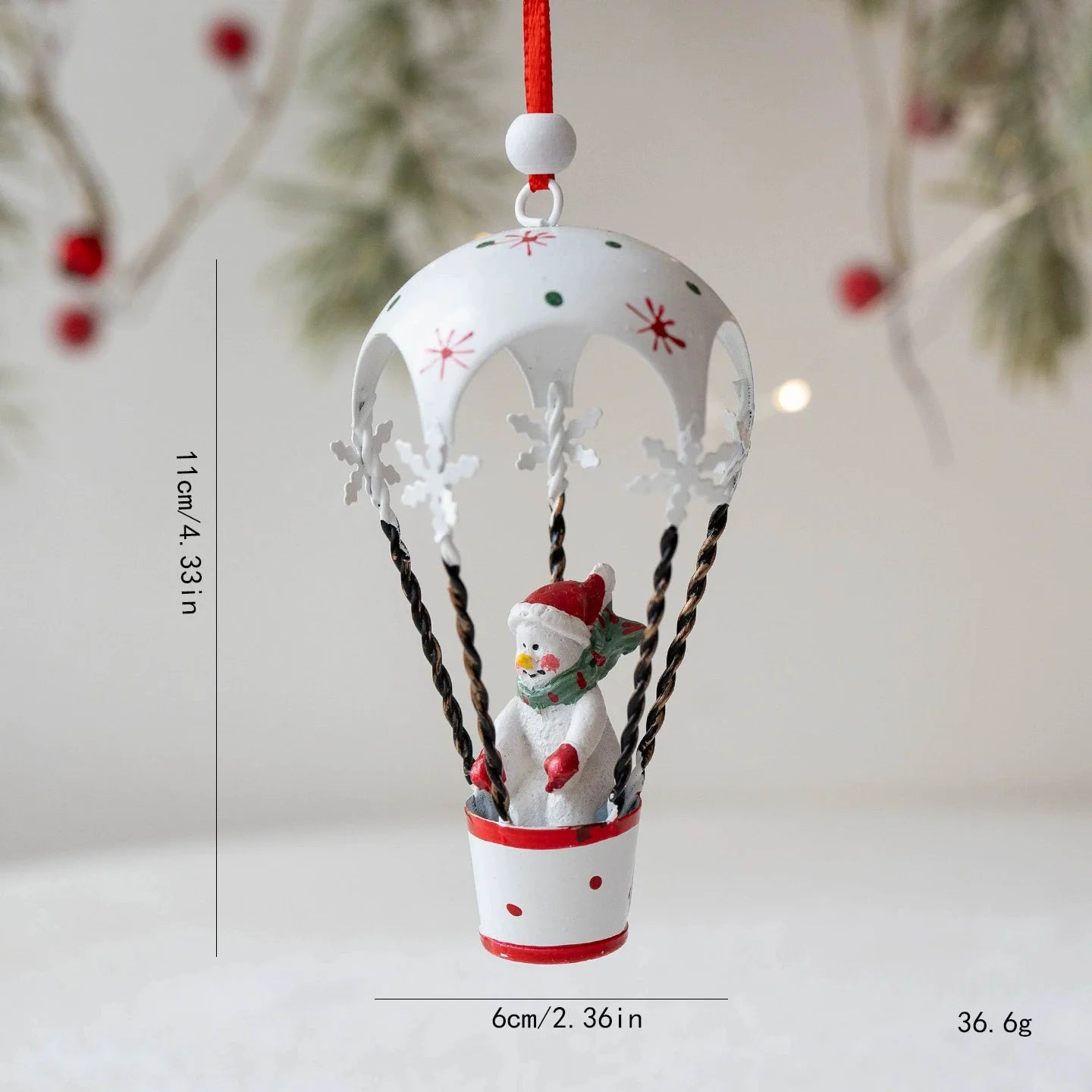 Retro Iron Christmas Pendant Antique Style Santa Claus Airplane Christmas Tree Hanging Decoration Ornaments Snowman Decorative