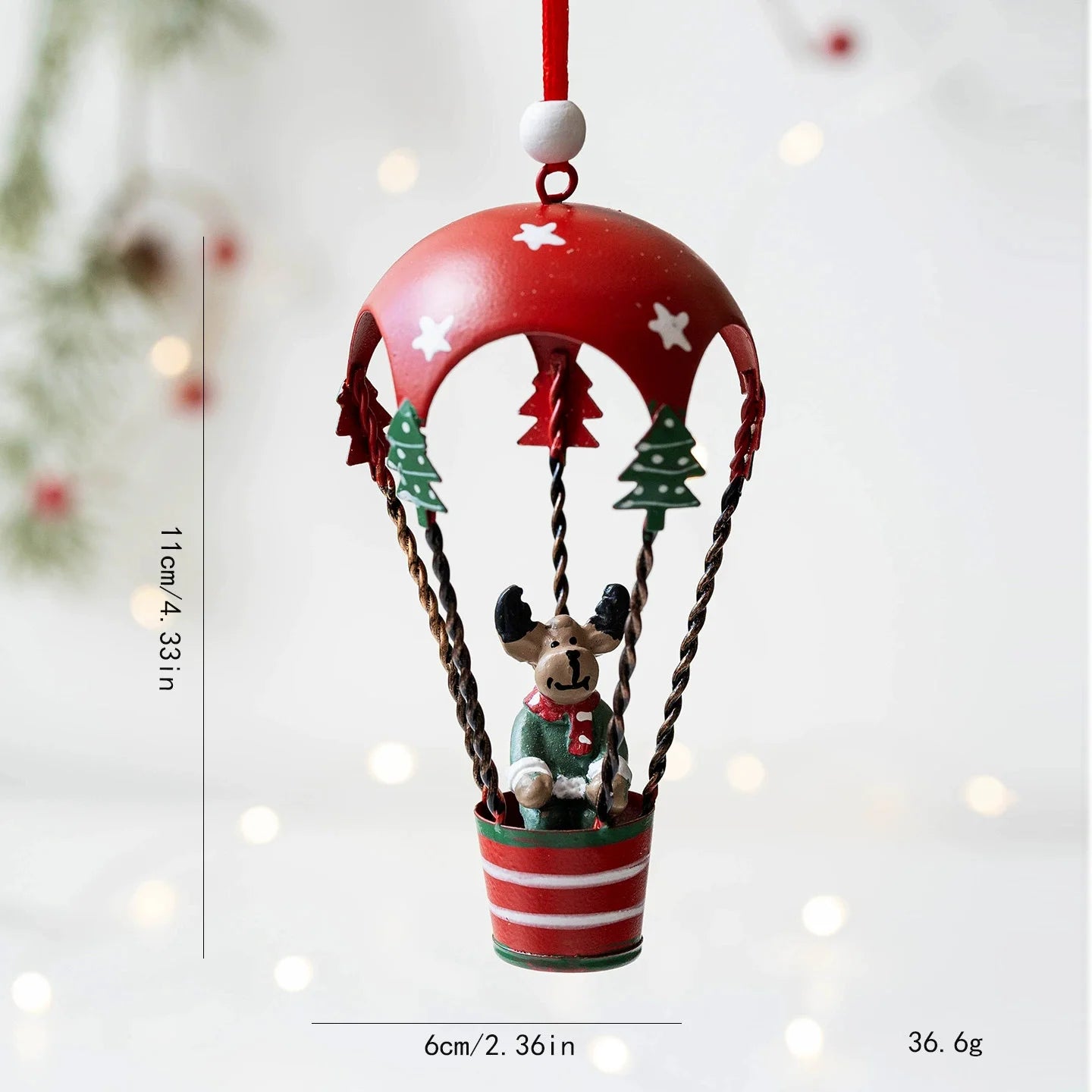 Retro Iron Christmas Pendant Antique Style Santa Claus Airplane Christmas Tree Hanging Decoration Ornaments Snowman Decorative