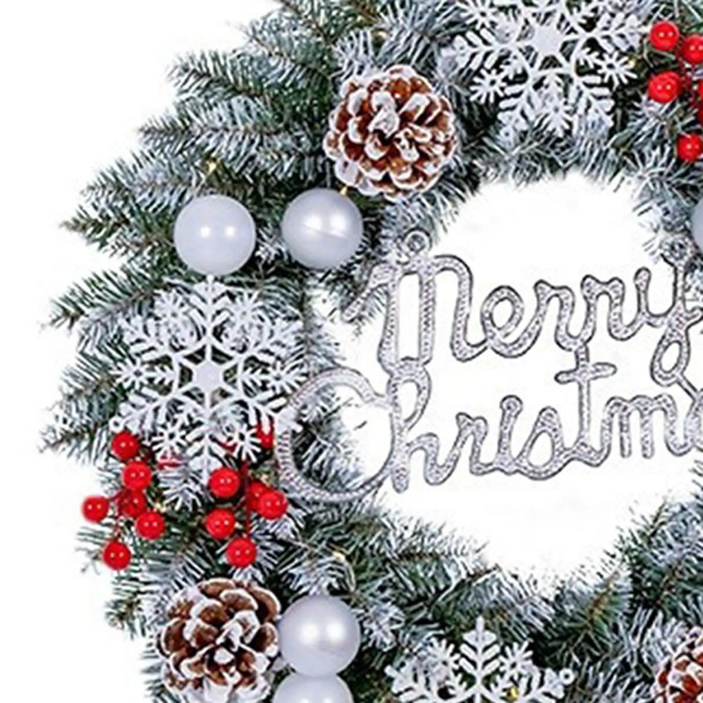 Christmas Wreath Christmas Decoration Wreath Holiday Wreath Snowflake Hanging