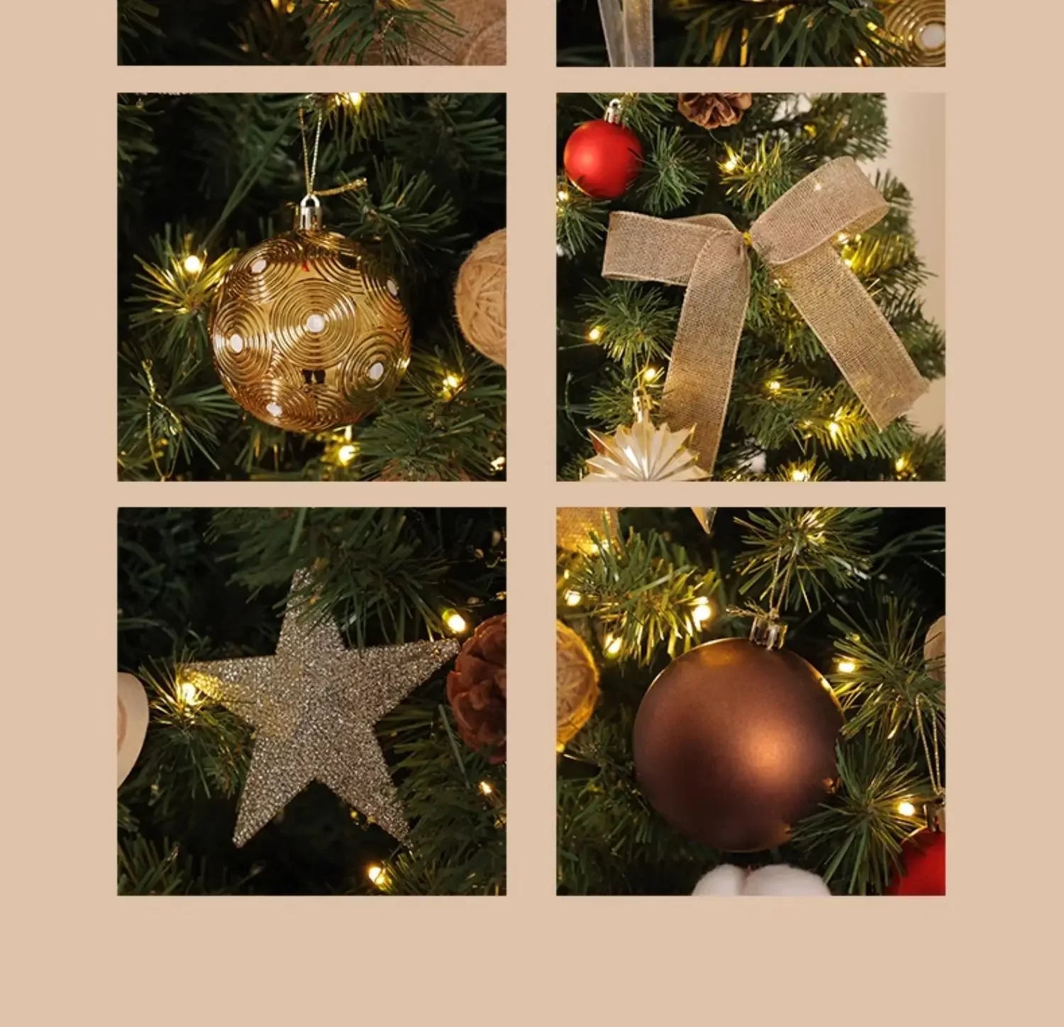 Christmas Decorations Christmas Tree with Lights Package Living Room Large Christmas Tree Ornament Scene Decoration