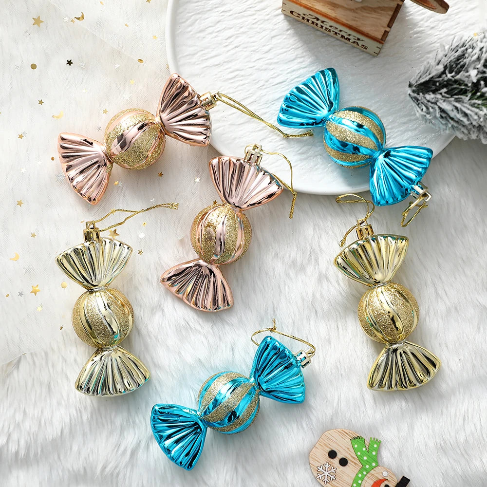 Mix Cute Candy Donuts Cupcake Ice Cream Cone Christmas Ornaments Kit Christmas Tree Hanging Decorations Gifts Navidad Natal