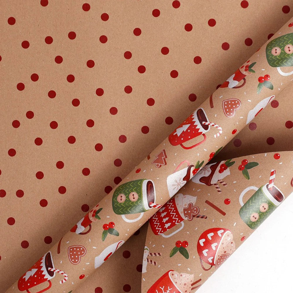 Christmas Gift Wrapping Paper Christmas Trees Handmade Paper Gift Wrapping Paper Flower Bouquet Packaging Paper