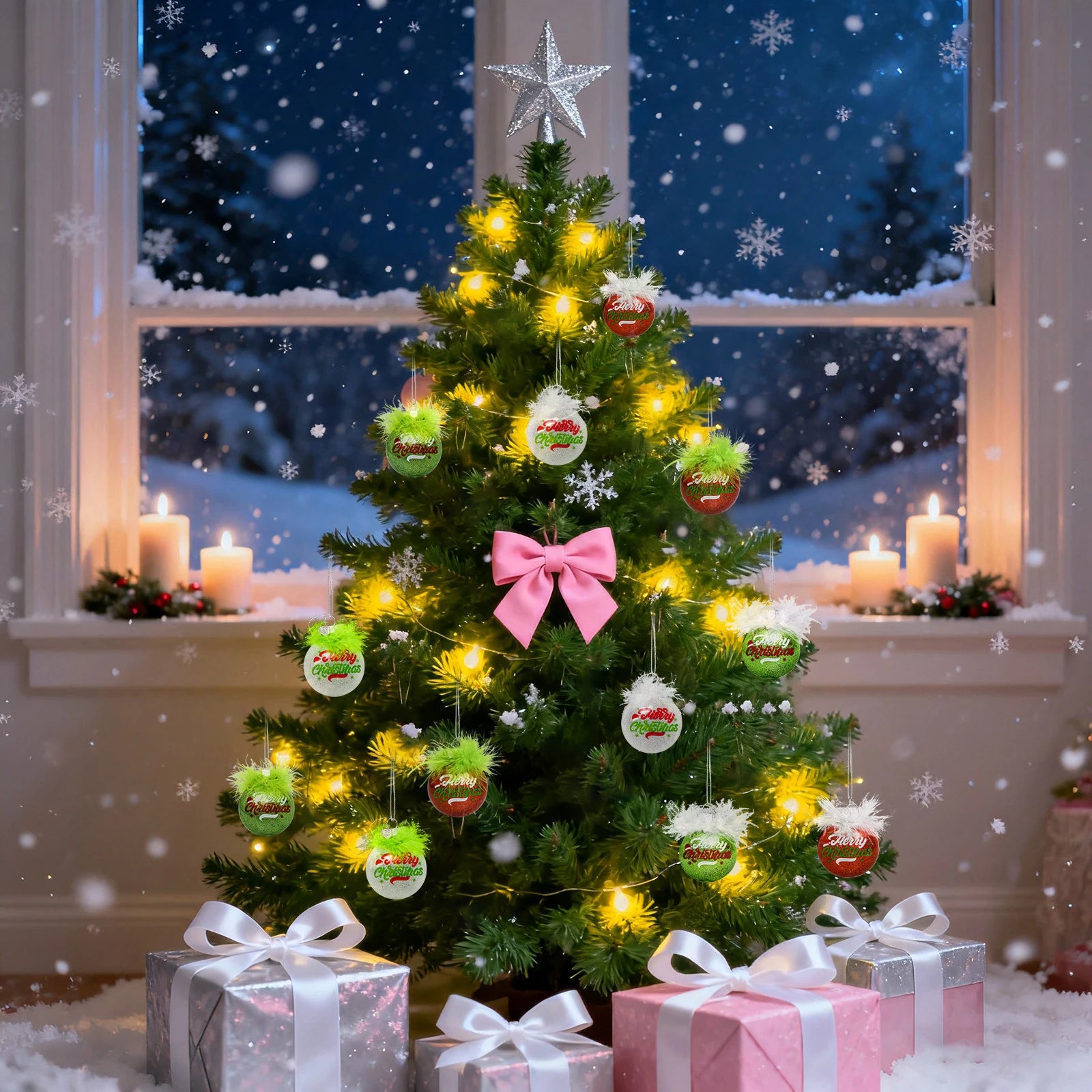 Christmas Ball Decoration Holiday Home Decoration Christmas Tree Decoration Indoor Party Supplies Scene Layout Props Navidad