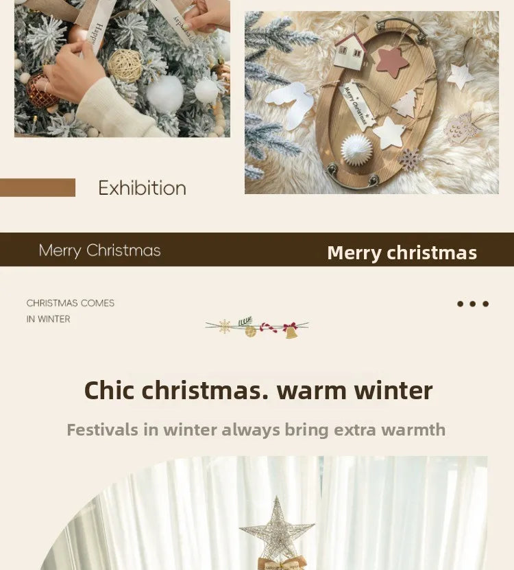 New Christmas decorations for home white Christmas tree living room high-end encryption ornaments large-scale atmosphere layout