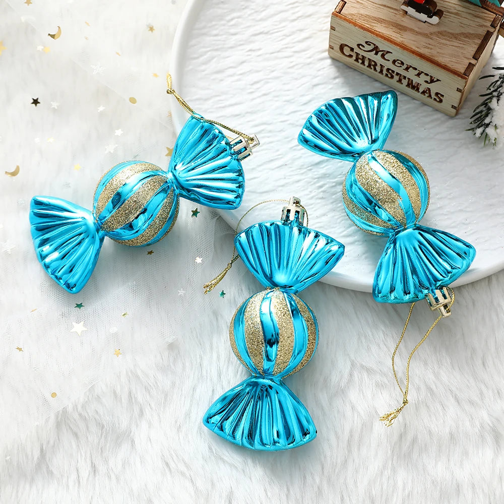 Mix Cute Candy Donuts Cupcake Ice Cream Cone Christmas Ornaments Kit Christmas Tree Hanging Decorations Gifts Navidad Natal