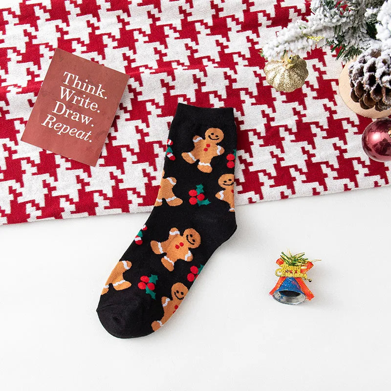 4 Pairs/Lot Children Girls Socks Christmas Socks For Kids Cotton 3-14 Years Comfortable Toddler Leg Warmers Boys Long Socks