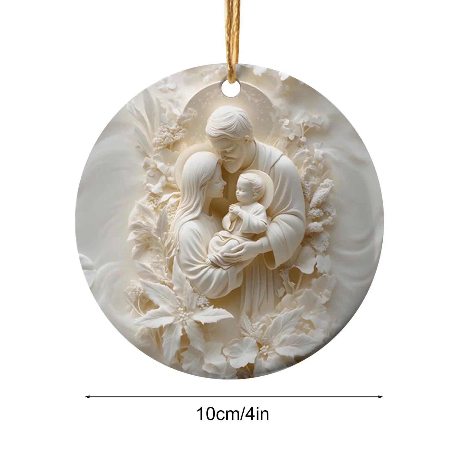 Christmas Nativity Ornaments 12X Christmas Decoration wooden Nativity Scene pendant Christmas Tree Decorations Easter Home Decor