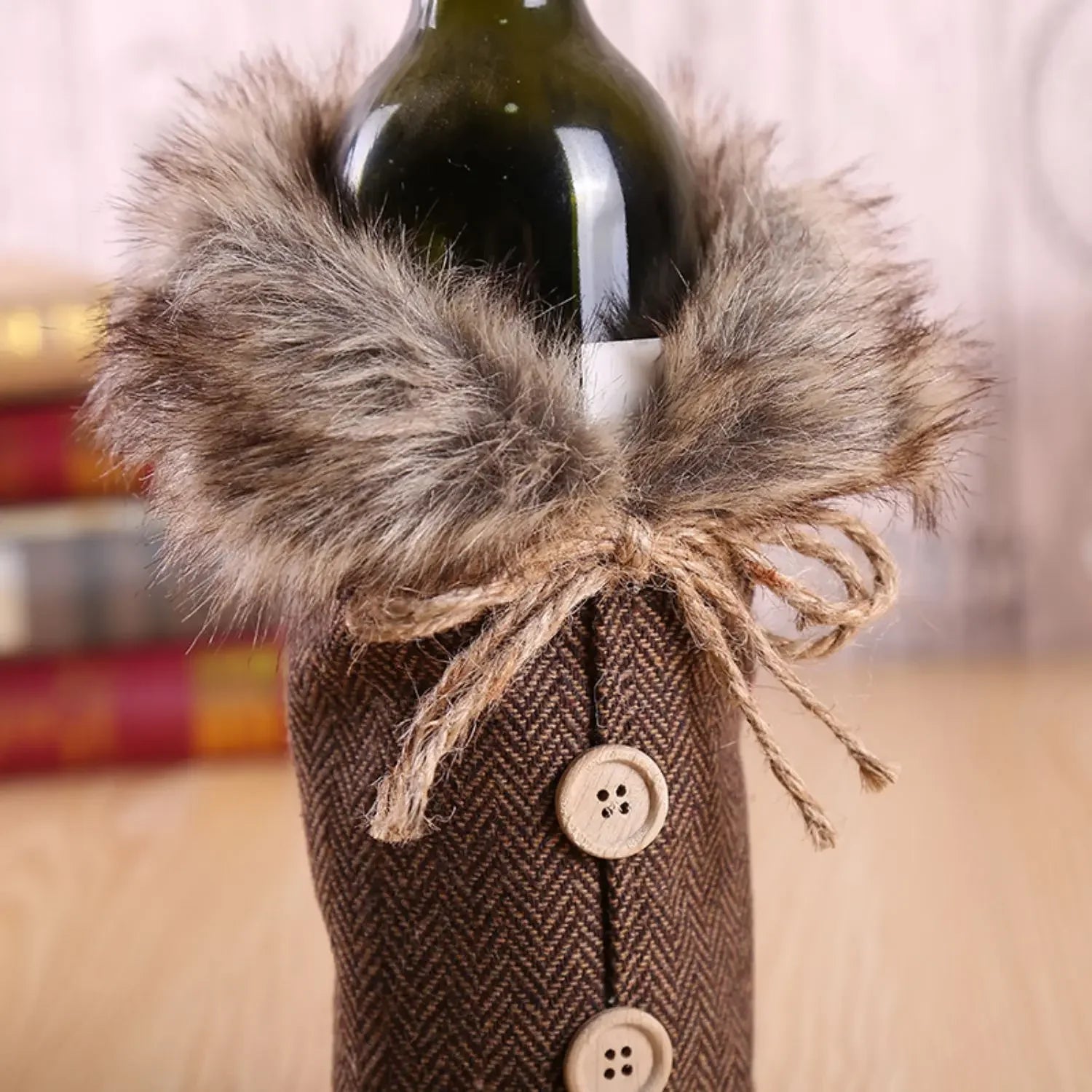 Christmas Wine Bottle Cover Merry Christmas Decorations For Home 2025 Cristmas Ornament Xmas Navidad Gifts Happy New Year 2026
