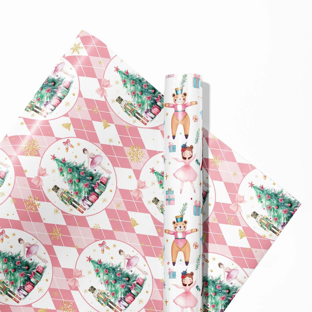 Nutcracker Wrapping Paper Festive Christmas Gift Packaging Christmas Gift Wrapping Paper Patterned Princess Themed Paper