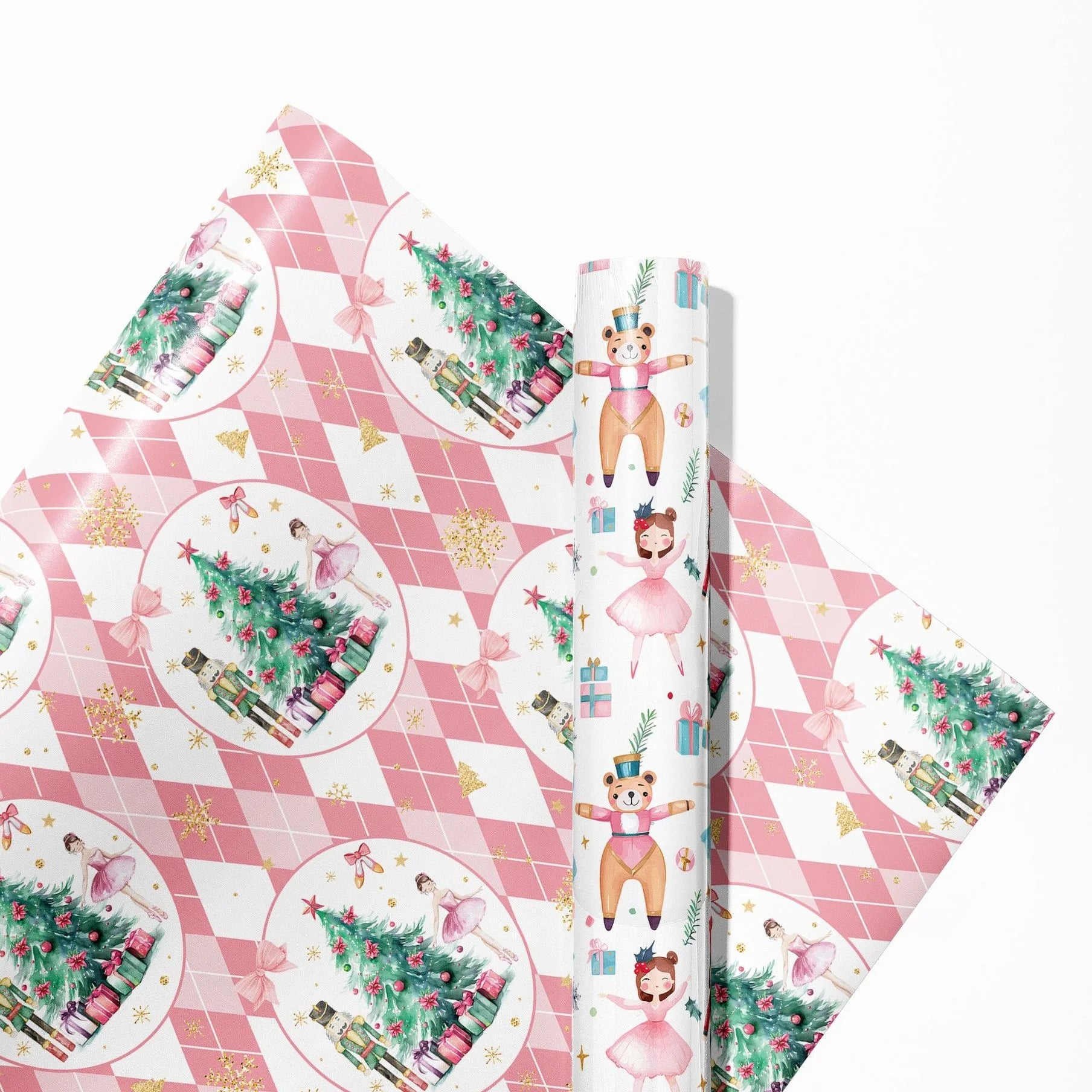 Nutcracker Wrapping Paper Festive Christmas Gift Packaging Christmas Gift Wrapping Paper Patterned Princess Themed Paper