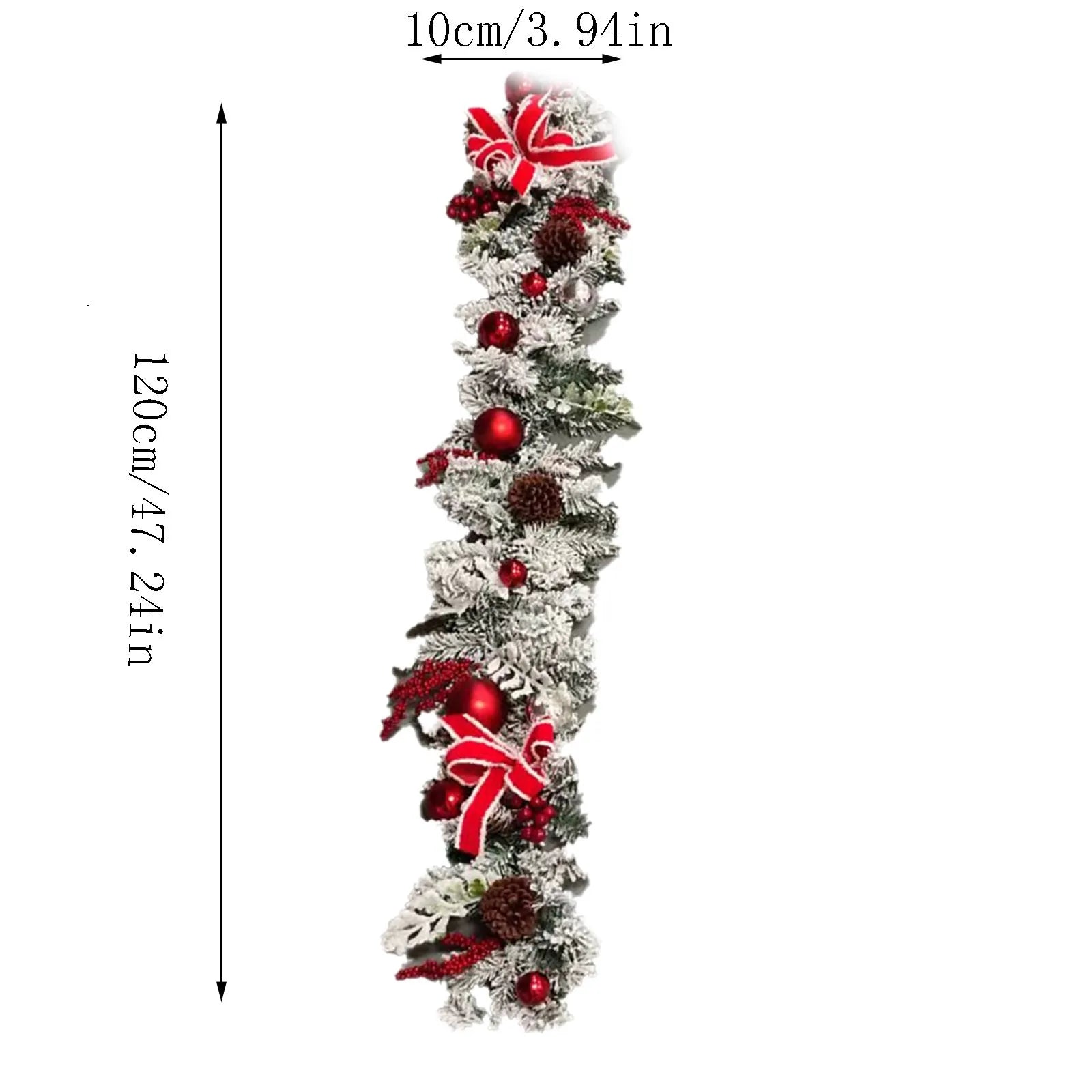 Christmas Porch Decor Set - Festive Red Hanging Ornament for Home Indoor Outdoor Front Door Wall Decoration Favor