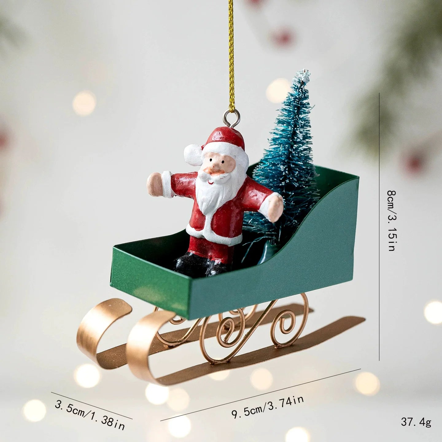 Retro Iron Christmas Pendant Antique Style Santa Claus Airplane Christmas Tree Hanging Decoration Ornaments Snowman Decorative