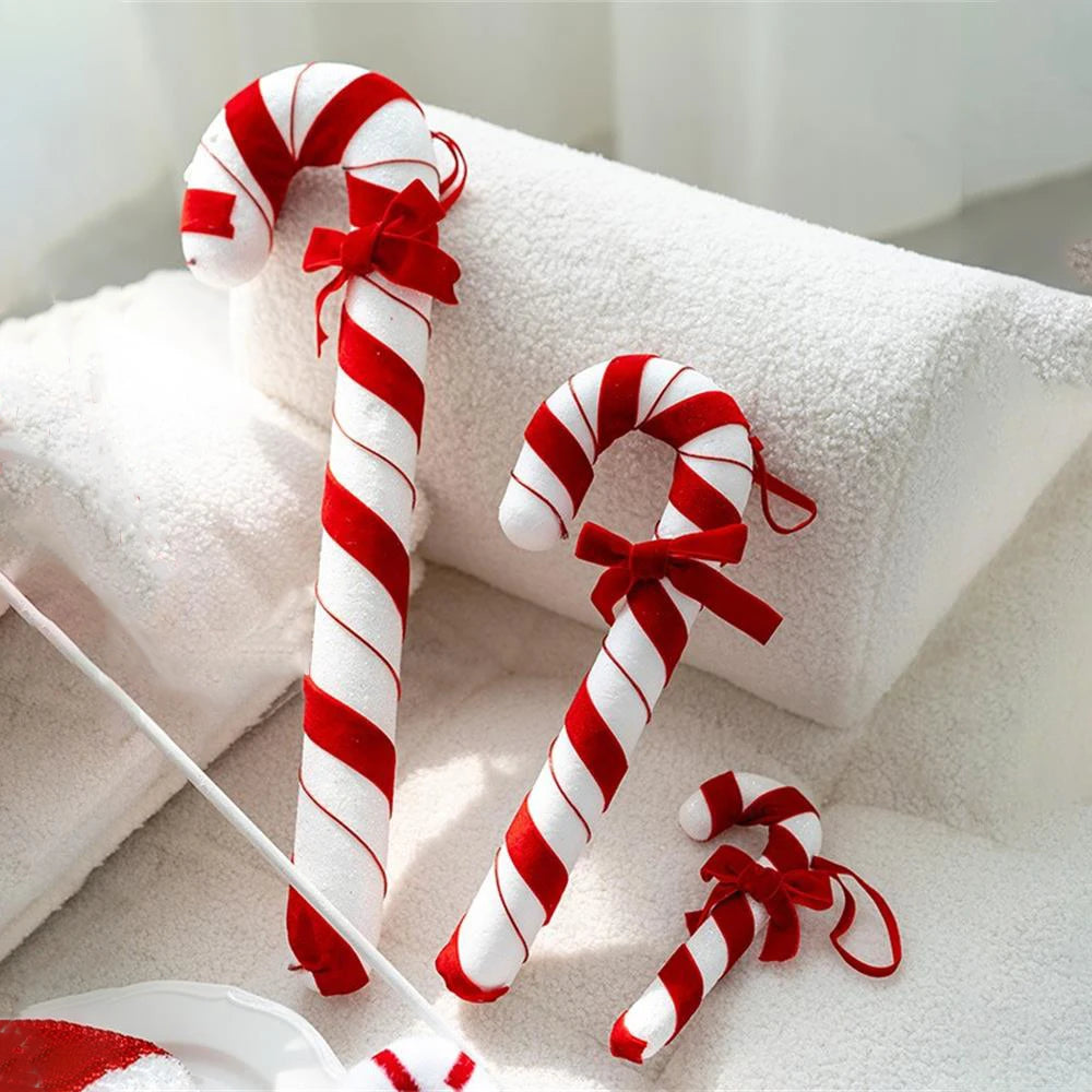 Christmas Decorations Large Candy Canes Christmas Tree Lollipop Decoration Ornaments Decorative for Home Party Decor Xmas Gift