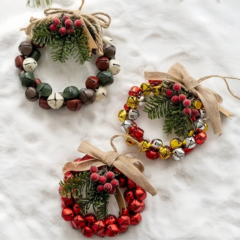 1PC Christmas decorations,wall hanging doors,flower garlands, bell strings, party decorations, living room decorations