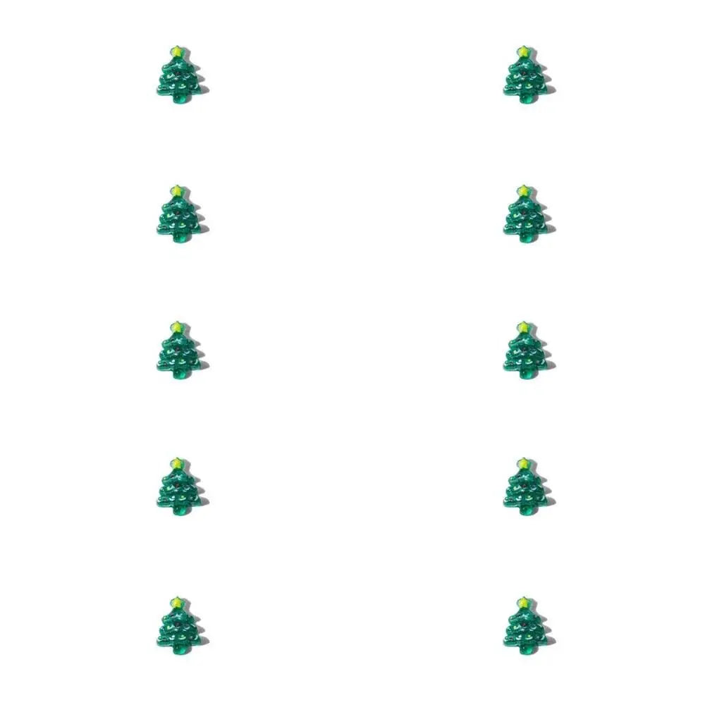 10Pcs/set Nail Supplies Christmas Nail Decorations Xmas Nail Charms Manicure Ornaments Christmas Nail Accessories Christmas Tree