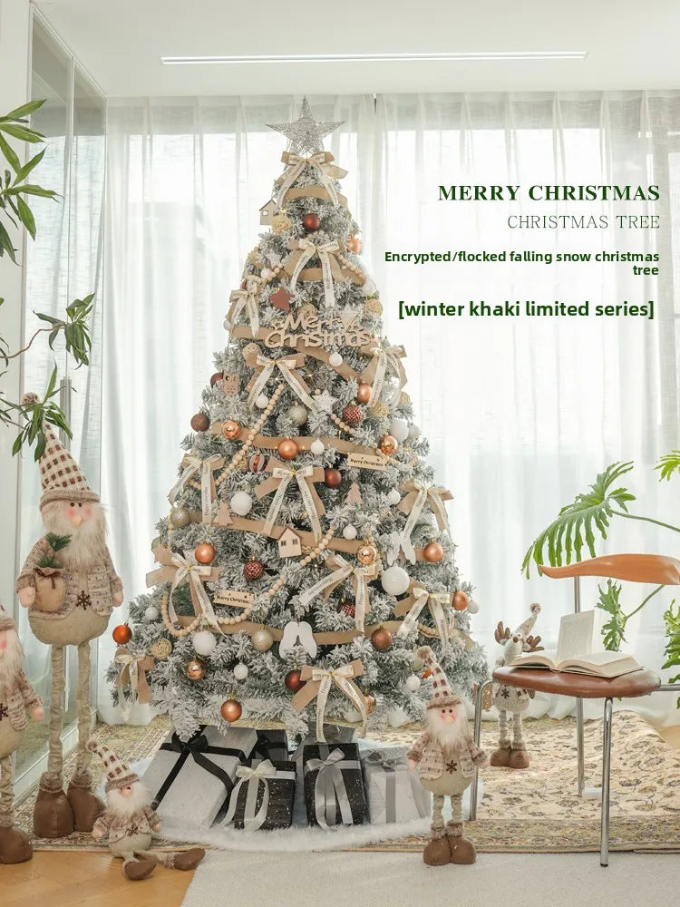 New Christmas decorations for home white Christmas tree living room high-end encryption ornaments large-scale atmosphere layout