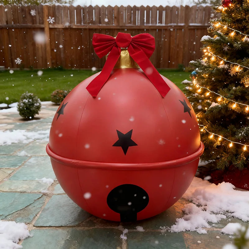 Inflatable Balls - Large Christmas Ornaments, Inflatable Balls for Holiday Decor, Weatherproof Outdoor Feature, Festive Lawn Decoration