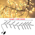 Christmas Decorations Artificial Plants Vine Tree Willow Rattan Lights 144 LED Wall Bedroom Living Room Valentine's Day Decor