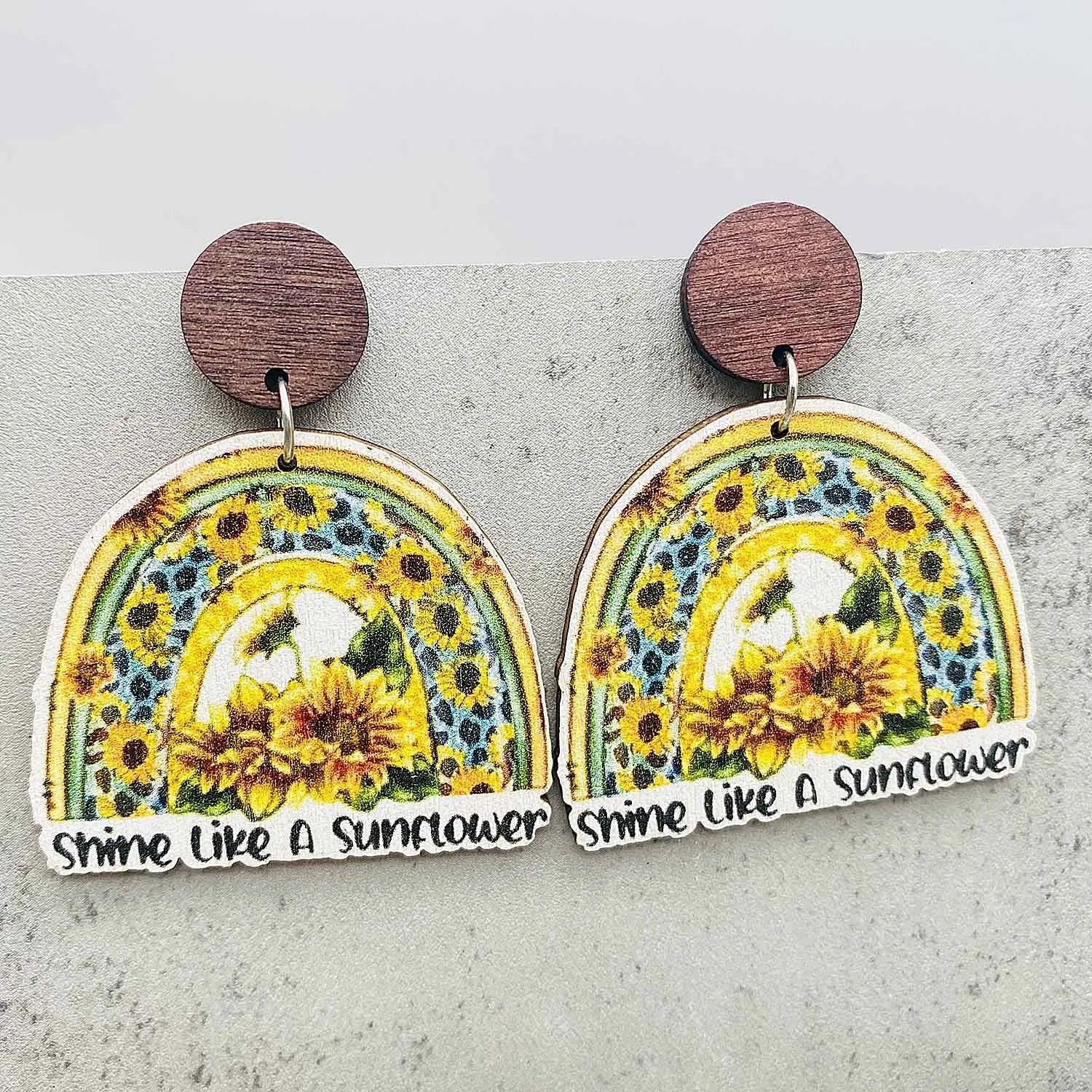 Autumn Thanksgiving Earrings Turkey Pumpkin Maple Leaf Wooden Earrings Women's Thanksgiving Festival Jewelry