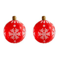 60cm Giant Inflatable Christmas Balls PVC Giant Big Large Balls Xmas Tree Decorations Toy Outdoor Xmas Holiday Yard Lawn Balls