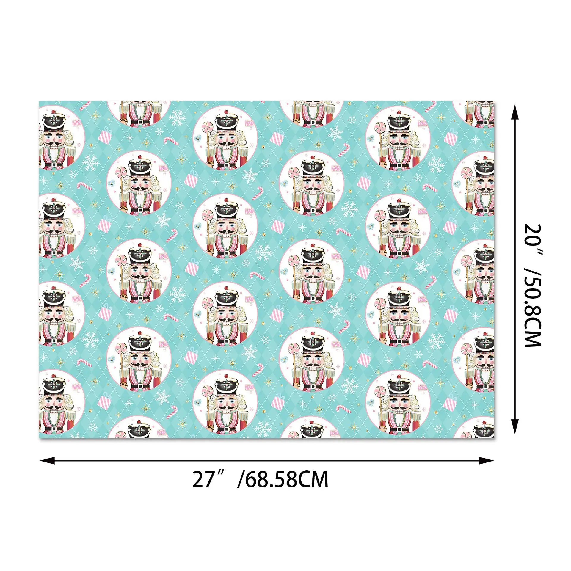 Nutcracker Wrapping Paper Festive Christmas Gift Packaging Christmas Gift Wrapping Paper Patterned Princess Themed Paper