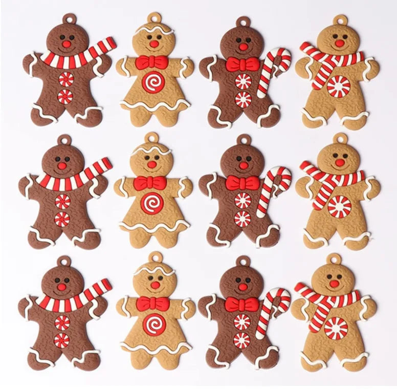 Christmas Decoration for Christmas Tree Ornaments Cooking Gingerbread Man Ornaments Hanging Decor for Tree Kitche Party Supplies