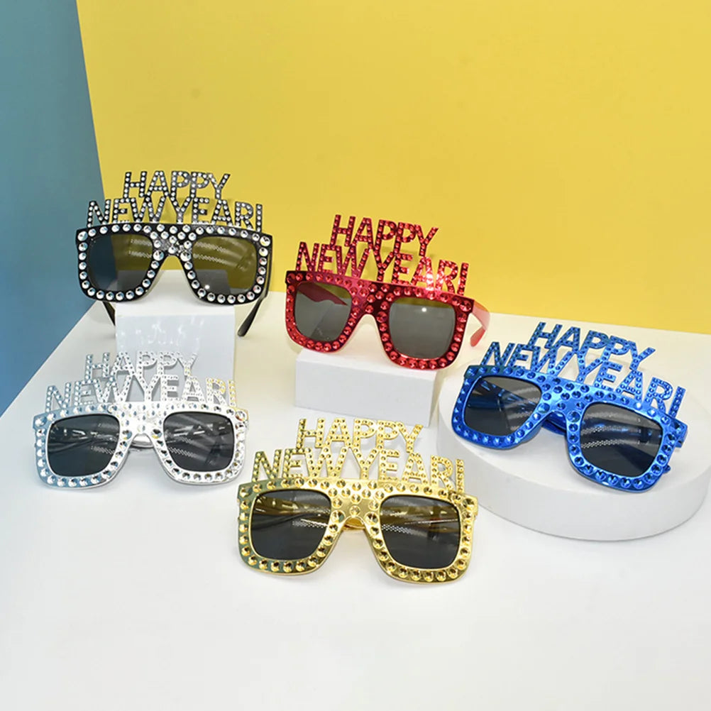 Happy New Year Funny Glasses Party Eyeglasses New Year's Eve Party Supplies Photo Props Fun Glasses 2023 Eyeglasses