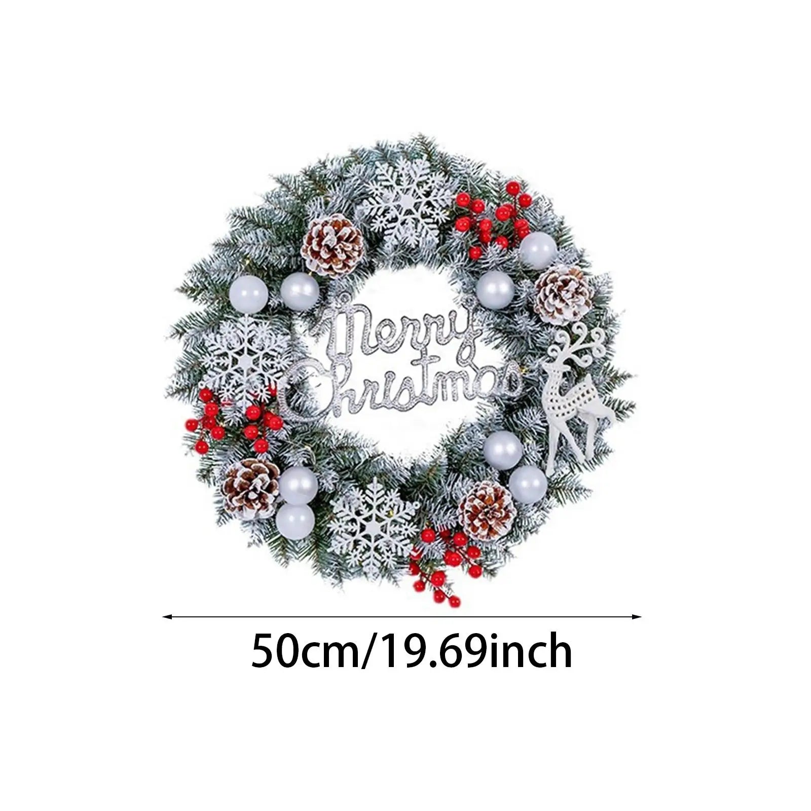 Christmas Wreath Christmas Decoration Wreath Holiday Wreath Snowflake Hanging