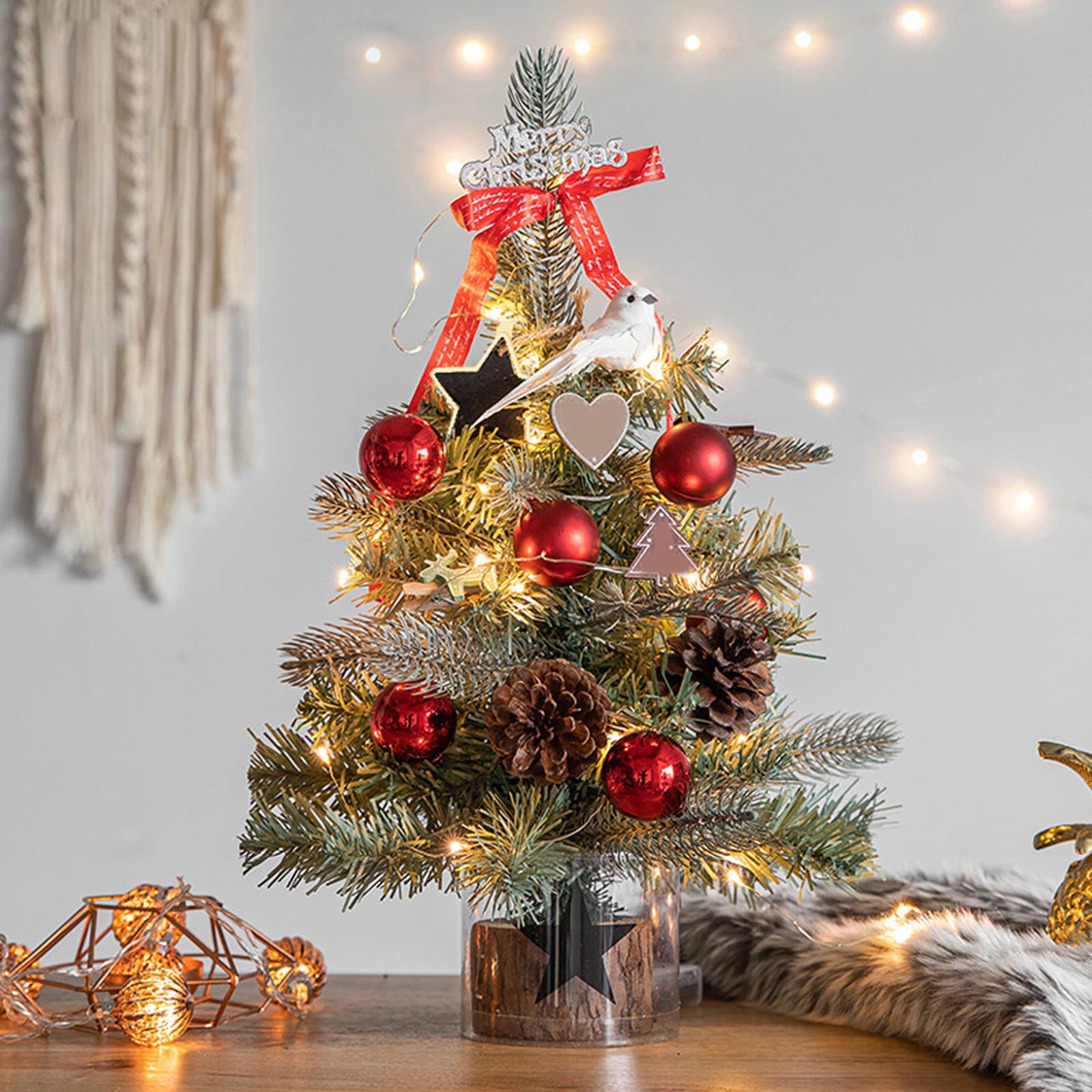 Christmas Tree Home Set Christmas Decorations Desktop Creative Ornaments For Desks And Dining Tables