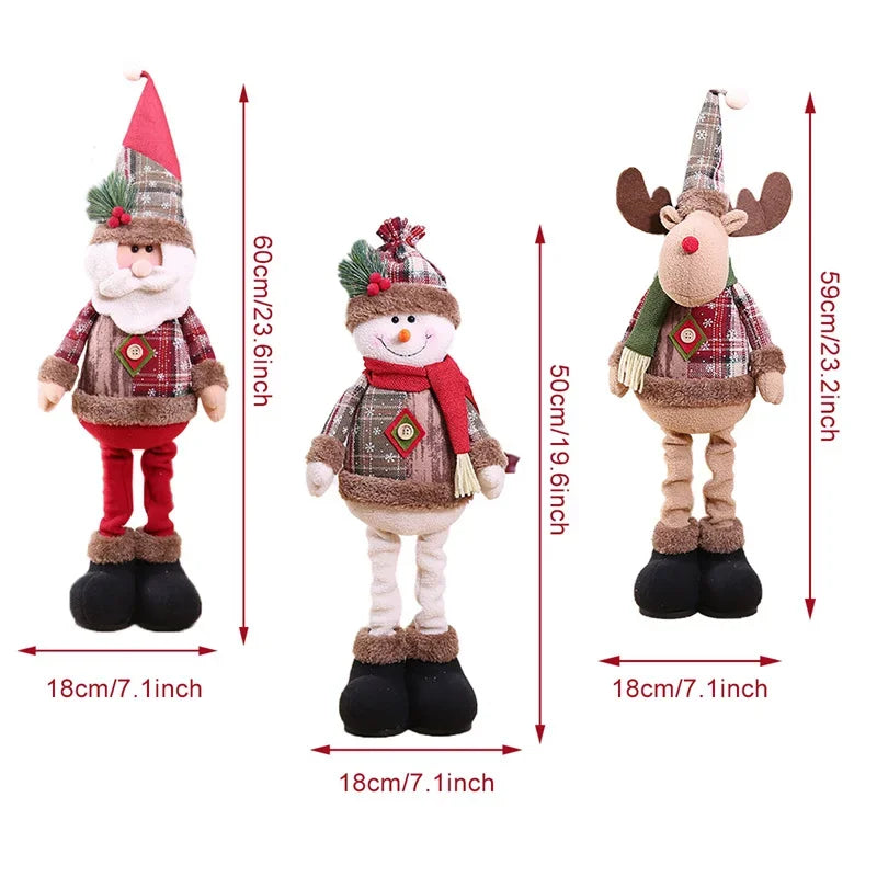 Christmas Santa Doll Merry Christmas Decorations For Home Table Xmas Decorations
