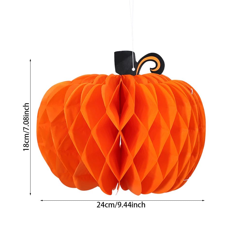 Hello Autumn Thanksgiving Decoration Happy Fall Banner Maple Leaf Cake Toppers Pumpkin Honeycomb Wall Fireplace Hanging Ornament