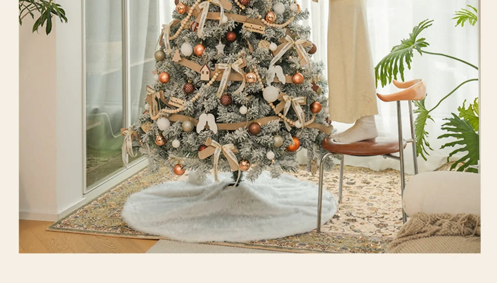 New Christmas decorations for home white Christmas tree living room high-end encryption ornaments large-scale atmosphere layout