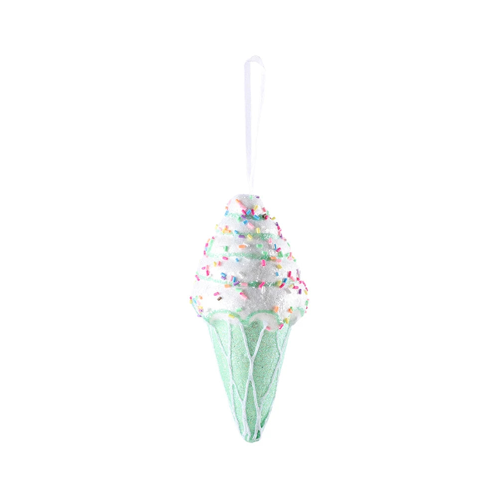 Mix Cute Candy Donuts Cupcake Ice Cream Cone Christmas Ornaments Kit Christmas Tree Hanging Decorations Gifts Navidad Natal