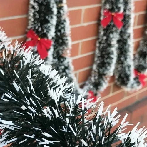 2M Christmas Eve Decoration Bar Tops Ribbon Garland Christmas Tree Kitchen Ornaments Wedding Party Christmas Decoration Prop
