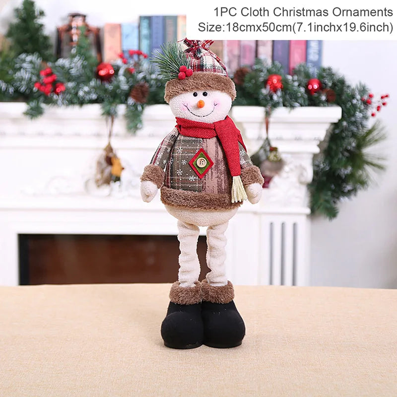 Christmas Santa Doll Merry Christmas Decorations For Home Table Xmas Decorations