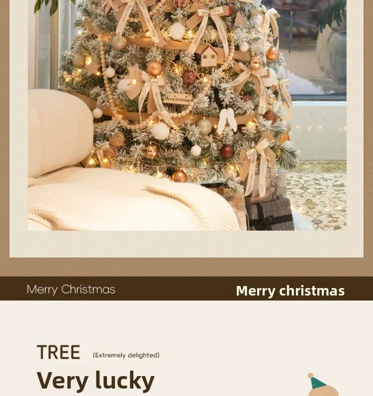 New Christmas decorations for home white Christmas tree living room high-end encryption ornaments large-scale atmosphere layout