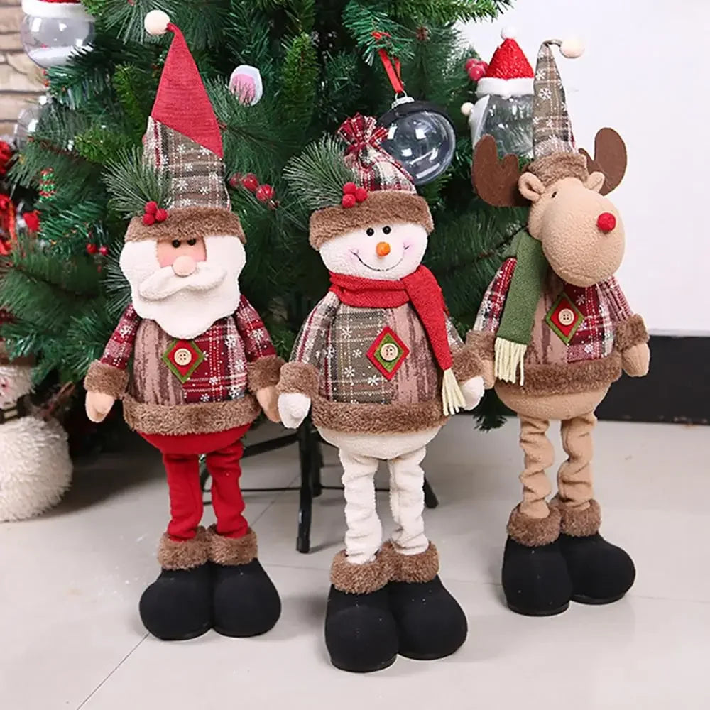 Christmas Santa Doll Merry Christmas Decorations For Home Table Xmas Ornaments Navidad Natal Noel New Year Decor 2025 Gifts