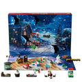 Creative Expert Christmas Countdown Calendar Model Building Blocks City Series Blind Box Brick Puzzle Toy for Kid Christmas Gift