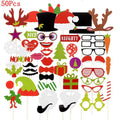 Christmas Decorations Props Cute Santa Claus Xmas Tree Elk Paper Photo Prop New Year Christmas Navidad Children's Gift Accessory
