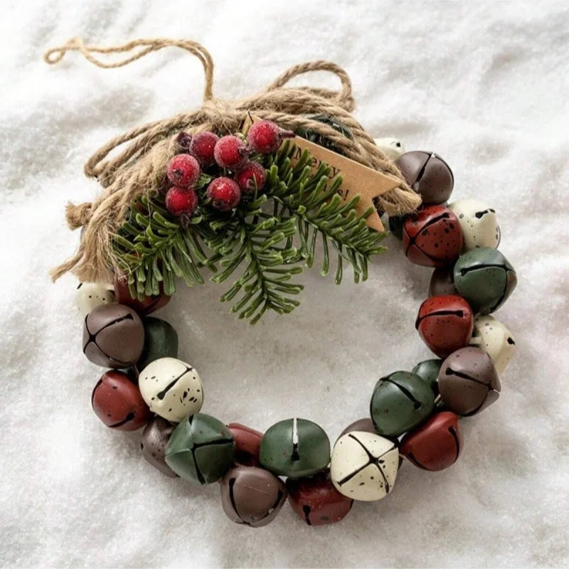 1PC Christmas decorations,wall hanging doors,flower garlands, bell strings, party decorations, living room decorations