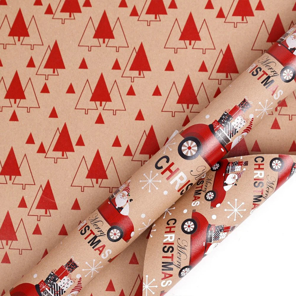 Christmas Gift Wrapping Paper Christmas Trees Handmade Paper Gift Wrapping Paper Flower Bouquet Packaging Paper