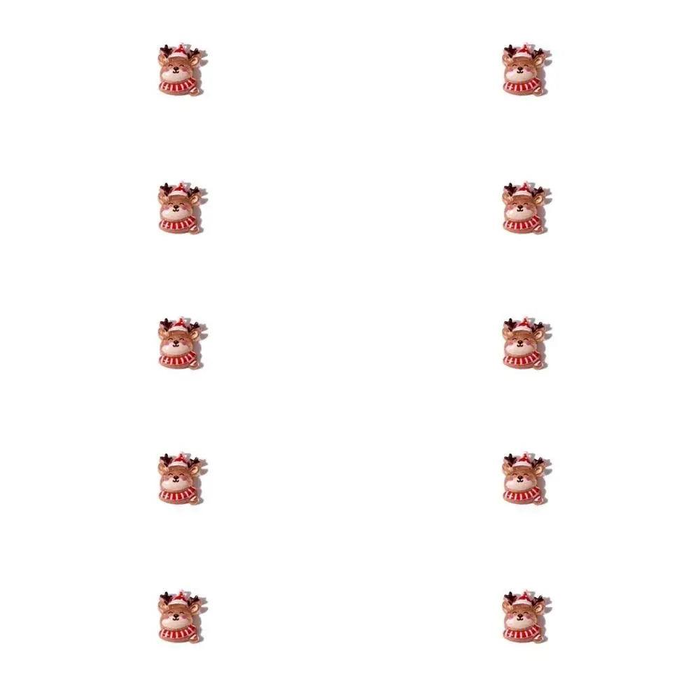 10Pcs/set Nail Supplies Christmas Nail Decorations Xmas Nail Charms Manicure Ornaments Christmas Nail Accessories Christmas Tree